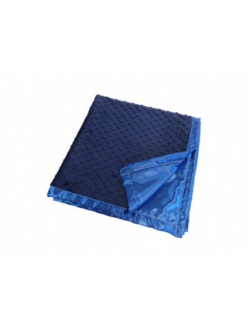 Satin Travel Navy Blanket