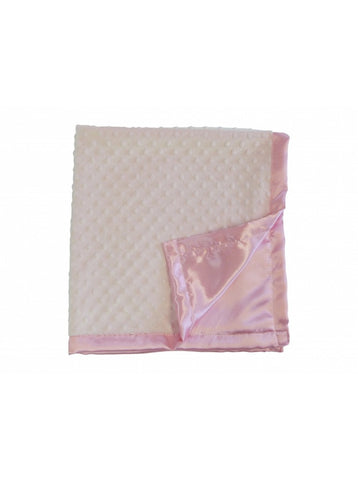 Satin Baby Pink Travel Blanket