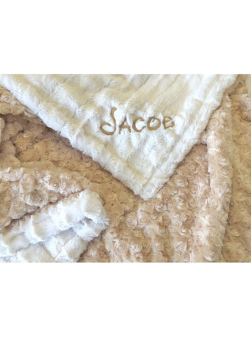 Cuddle ivory cot blanket