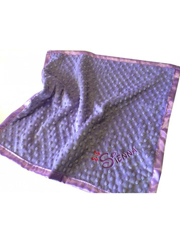 Satin security blanket Lilac